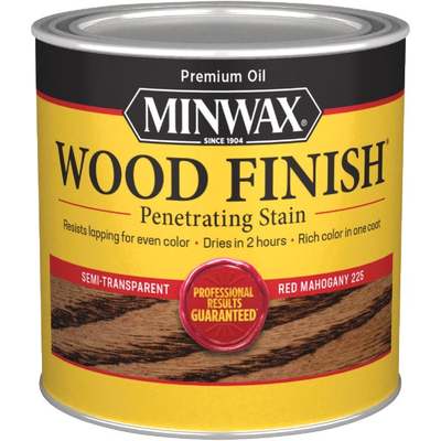 Minwax Wood Finish Penetrating Stain, Red Mahogany, 1/2 Pt.