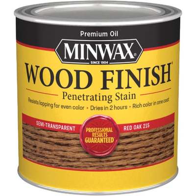 Minwax Wood Finish Penetrating Stain, Red Oak, 1/2 Pt.