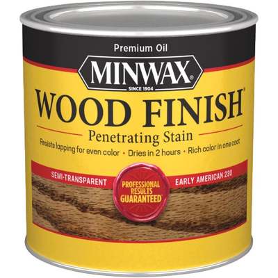 Minwax Wood Finish Penetrating Stain, Early American, 1/2 Pt.