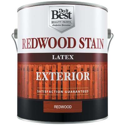 STAIN REDWOOD GAL LATEX
