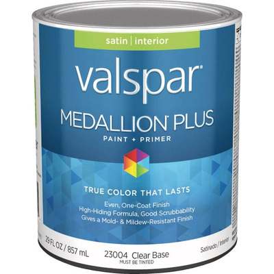 MED INT SATIN CLR BS PAINT QT