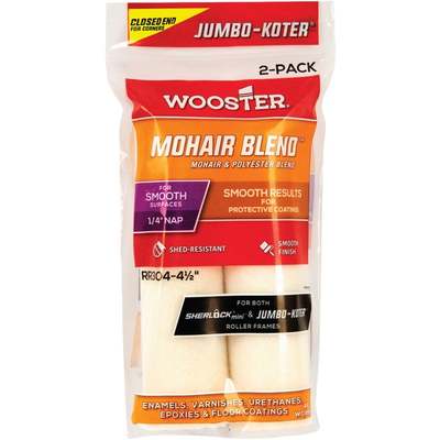 2pk 4-1/2 Mohair Roller Cover