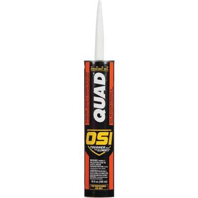 OSI QUAD 10 Oz. Window, Door & Siding Polymer Sealant, Gray