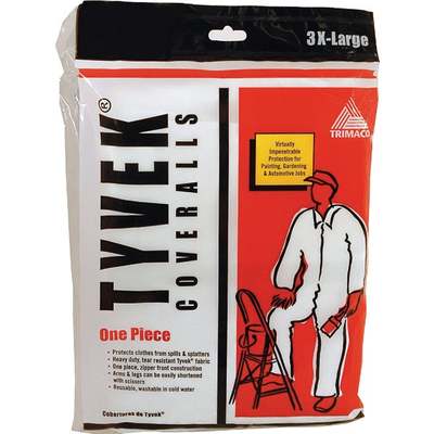 3XL TYVEK COVERALLS