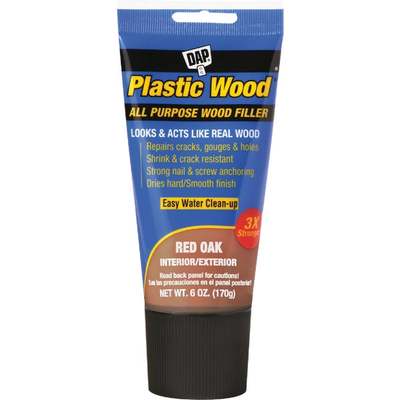 Dap Plastic Wood 6 Oz. Red Oak All Purpose Wood Filler