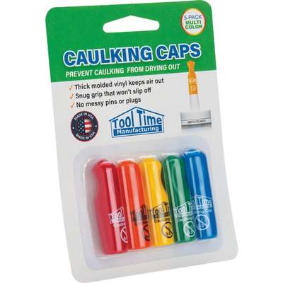 5PK MULTI-CLR CAULK CAP