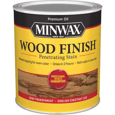 Minwax Wood Finish Penetrating Stain, English Chestnut, 1 Qt.