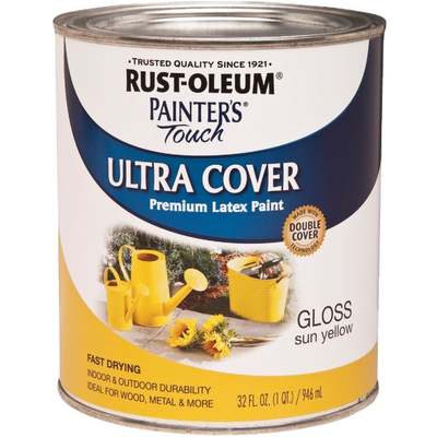 RUST-OLEUM LATEX YELLOW QT (Price includes PaintCare Recycle Fee)