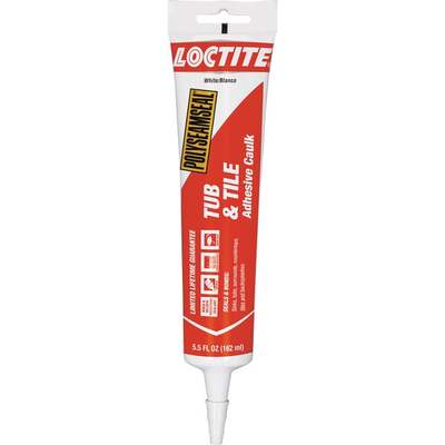 5.5OZ WHT TUB&TILE CAULK