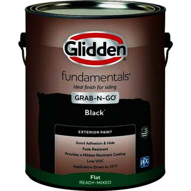 Gal Flat Black Ext House Paint