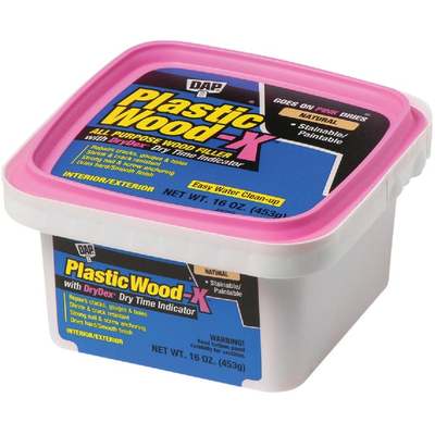 Dap Plastic Wood-X 16 Oz. All Purpose Wood Filler with DryDex Dry Time