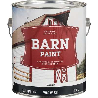 FLAT LTX WHT BARN PAINT GAL