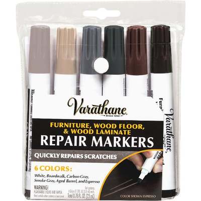 6PK WOOD REPR MARKER SET