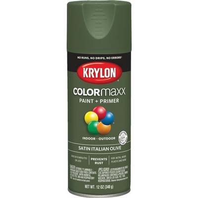 SATIN OLIVE SPRAY PAINT