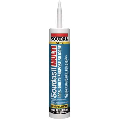 10.1OZ WHT SILICON CAULK