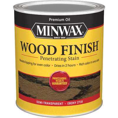 MINWAX STAIN - EBONY / QT (Price includes PaintCare Recycle Fee)