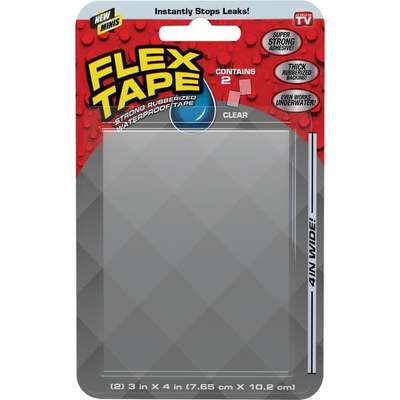 FLEX TAPE 3"X4" CLR REPAIR TAPE