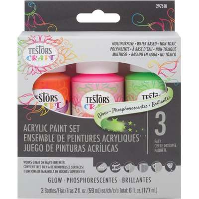 3PK TESTORS GLOW PAINT