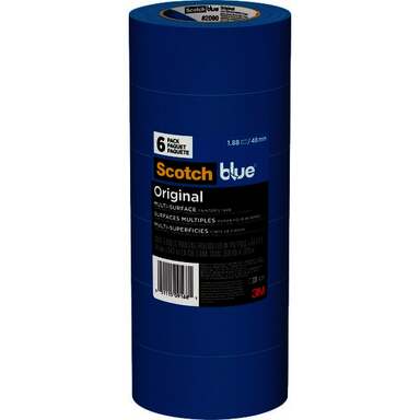 6pk 1.88" Blue Masking Tape