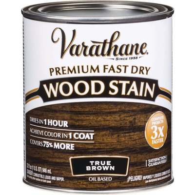 VARATHANE TRUE BROWN STAIN QT