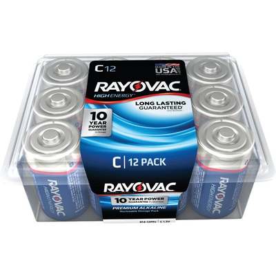 12pk C Rayovac HE Battery