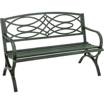 FINISHED STEEL SCROLL BENCH GR