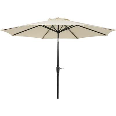 UMBRELLA 9' CRANK CREAM PATIO