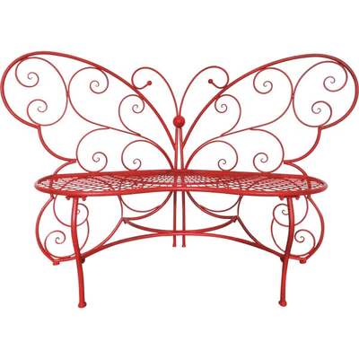 RED IRON BUTTERFLY BENCH 61"