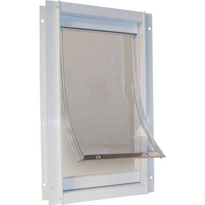 *WHT ALUM LRG PET DOOR