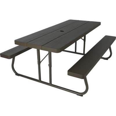 BROWN 6' PICNIC TABLE