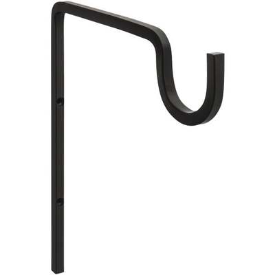 9" BLK EXT UTL WALL HOOK