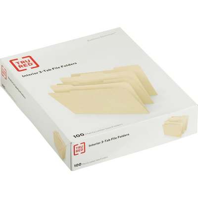 100CT 1/3CUT FILE FOLDER