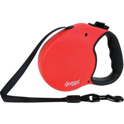 SM RED RETRACTABLE LEASH