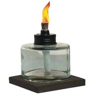 4" GLASS TABLE TORCH