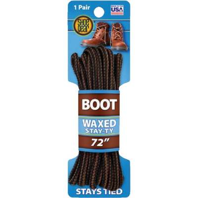 72" BOOT LACE BR/BLK RND