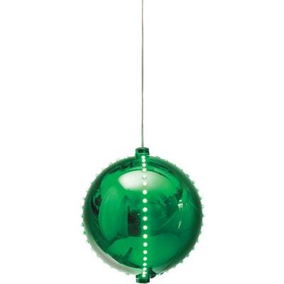 7" LED GRN ORNAMENT