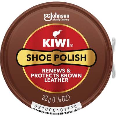 POLISH SHOE BROWN KIWI