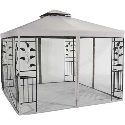 10x10 GRY&BLK GAZEBO