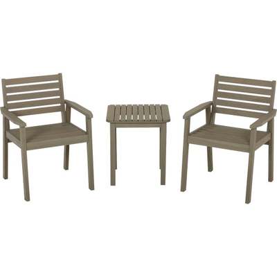 3PC ACACIAWOOD CHAT SET