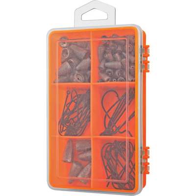 105PC WORM HOOK & SINKER