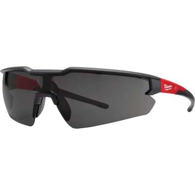 Milwaukee Red & Black Frame Safety Glasses with Tinted Anti-Scratch Lenses