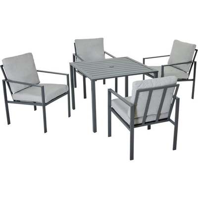 5PC GRAY CSHN DINING SET