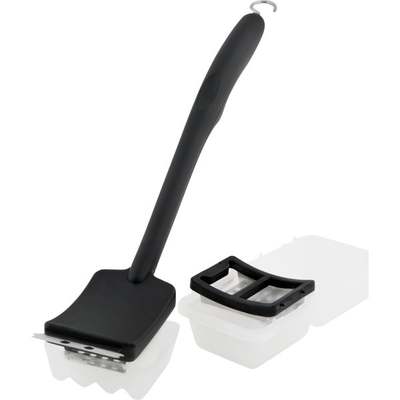 BRUSH CLEANING GRILL ICE BLOCK