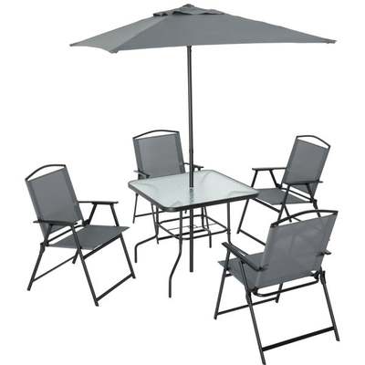 6PC UMBRELLA DINING SET