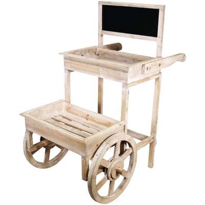 34" 2TR WOOD PLANT CART