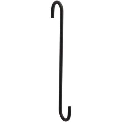 8" BLK LRG MDRN S-HOOK