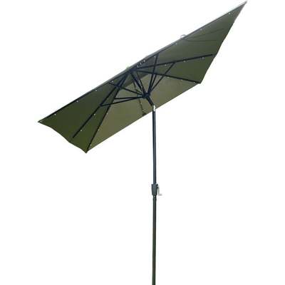 9'X7' GRN SOLAR UMBRELLA