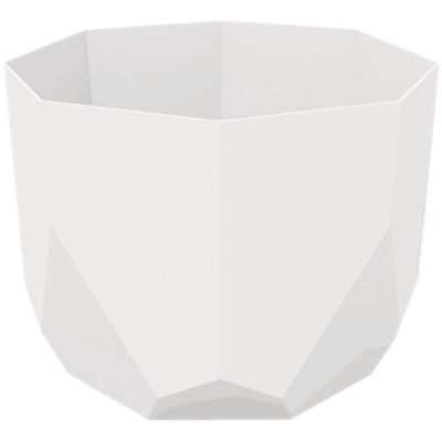 8" TUXTON WHITE PLANTER