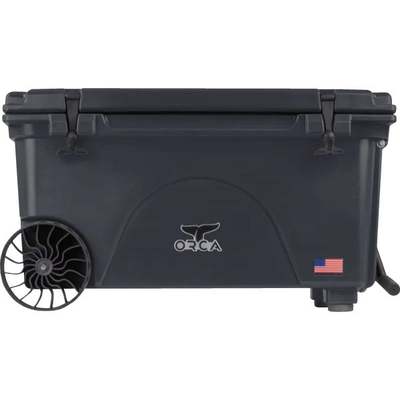 65QT GRAY WHEELED COOLER