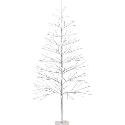 60" GRN LED SLVR TREE